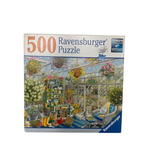 Ravensburger 500 Piece Jigsaw Puzzle "Peaceful Garden" With Softclick Technology - Picture 1 of 3